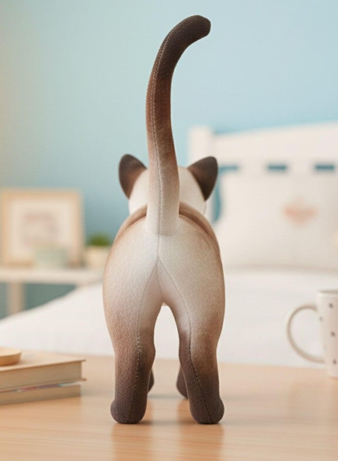 Tickles Musical Standing Cat with Meow Meow Sound Soft Stuffed Plush Animal Toy for Kids Boys & Girls Birthday Gift (Color: Brown, Size: 35 cm) - Image 4